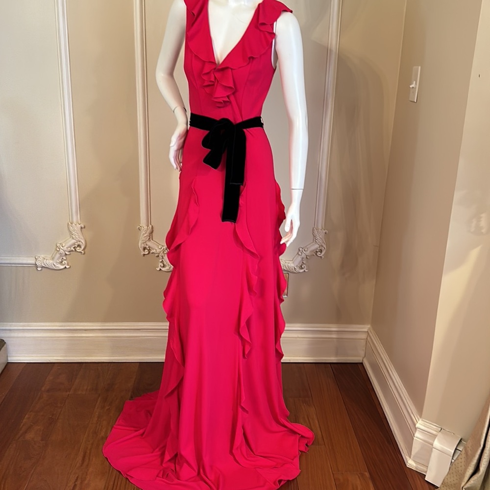 GUCCI PINK  RUFFLE DRESS SIZE M - Picture 15 of 15